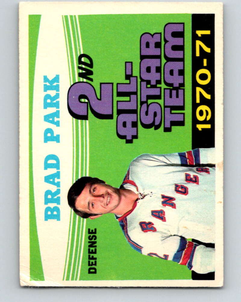 1971-72 O-Pee-Chee #257 Brad Park AS New York Rangers V9851