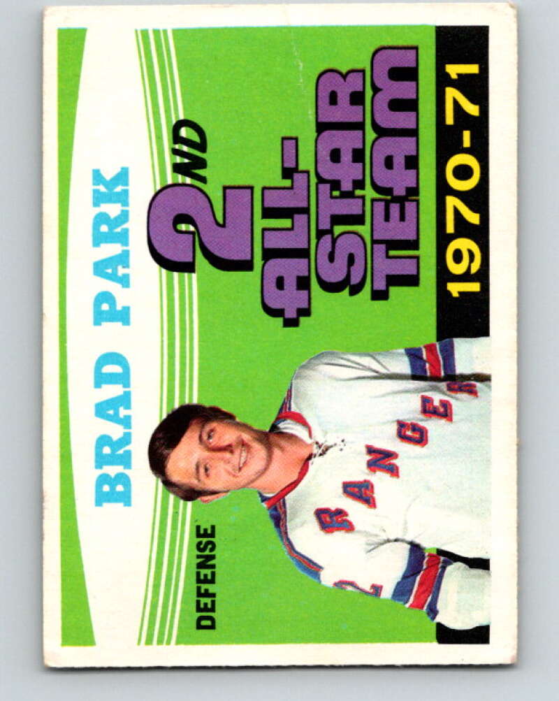 1971-72 O-Pee-Chee #257 Brad Park AS New York Rangers V9852