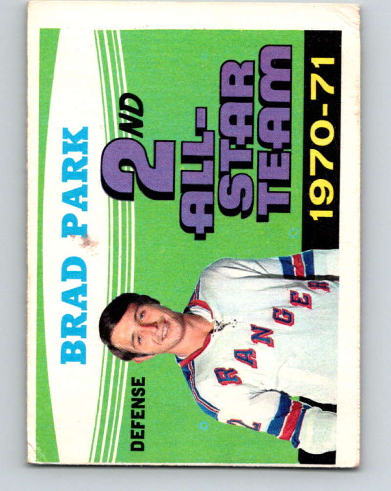 1971-72 O-Pee-Chee #257 Brad Park AS New York Rangers V9853