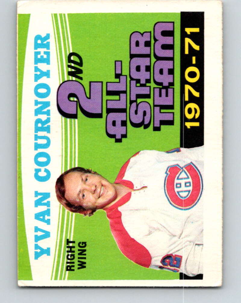 1971-72 O-Pee-Chee #260 Yvan Cournoyer AS Montreal Canadiens V9949