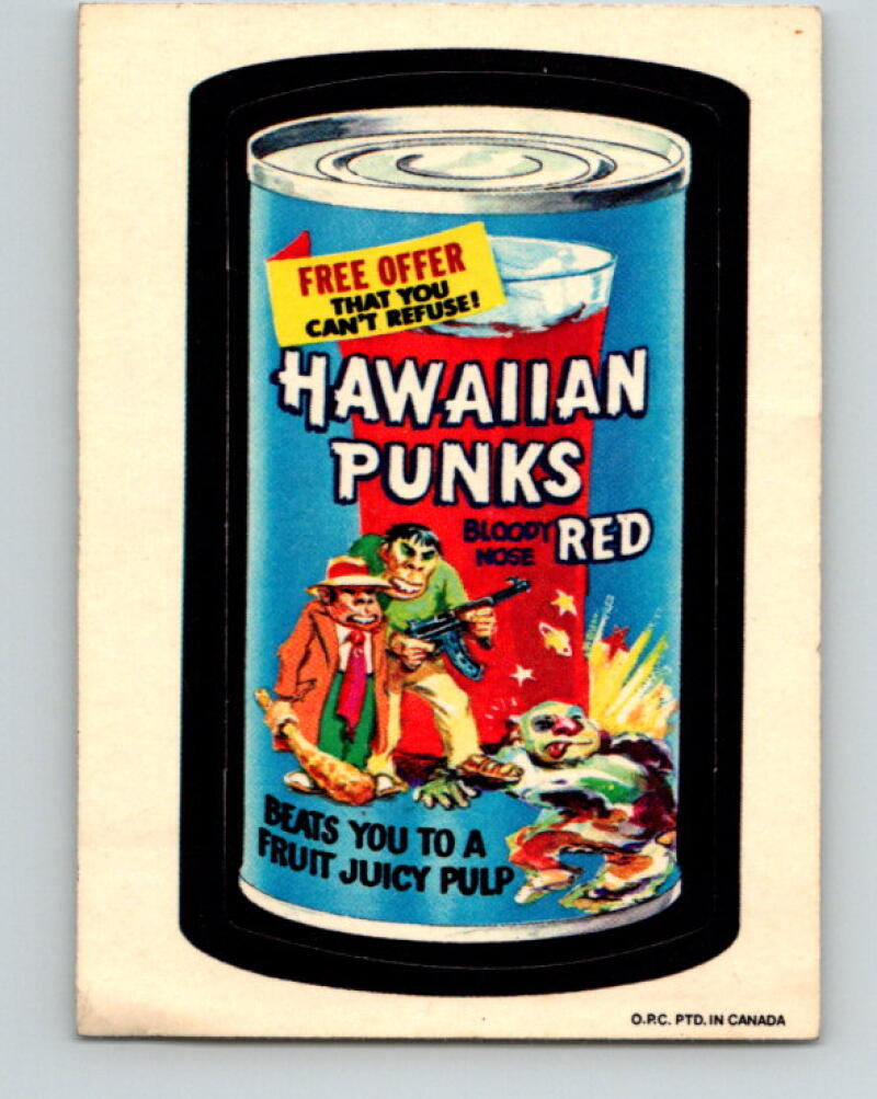 1973 Wacky Packages - Hawaiian Punks Red V9969