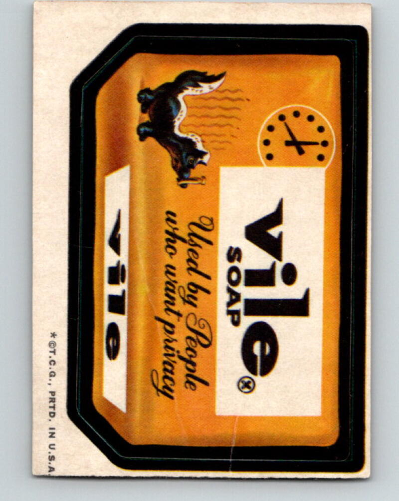 1973 Wacky Packages - Vile Soap Used By People V9974