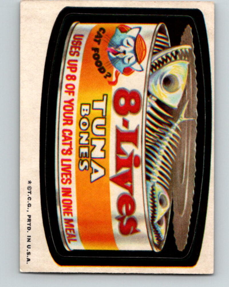 1973 Wacky Packages - 8-Lives Tuna Bones Cat Food V9976