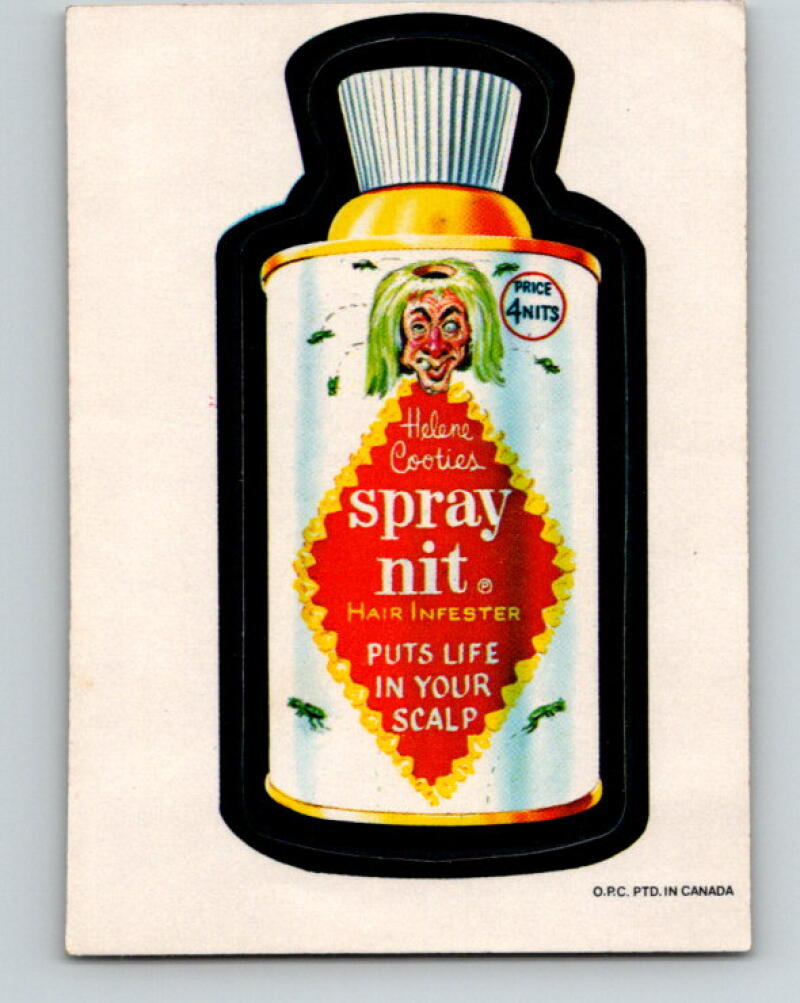 1973 Wacky Packages - Spray Nit Hair Infester V9980