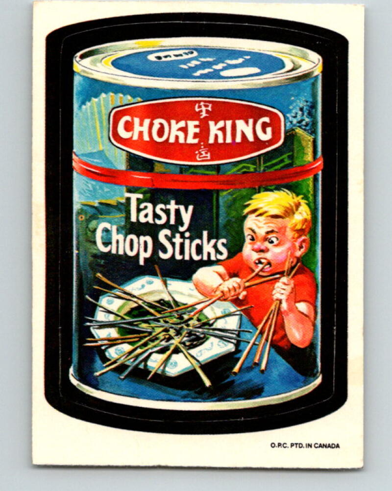 1973 Wacky Packages - Choke King Tasty Chop Sticks V9987