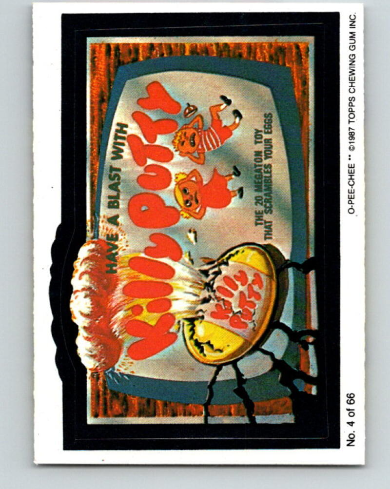 1987 Wacky Packages - Killy Putty Have a Blast V9977