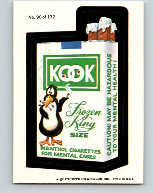 1979 Wacky Packages - #90 Kook Frozen King Size Cigarettes V9993