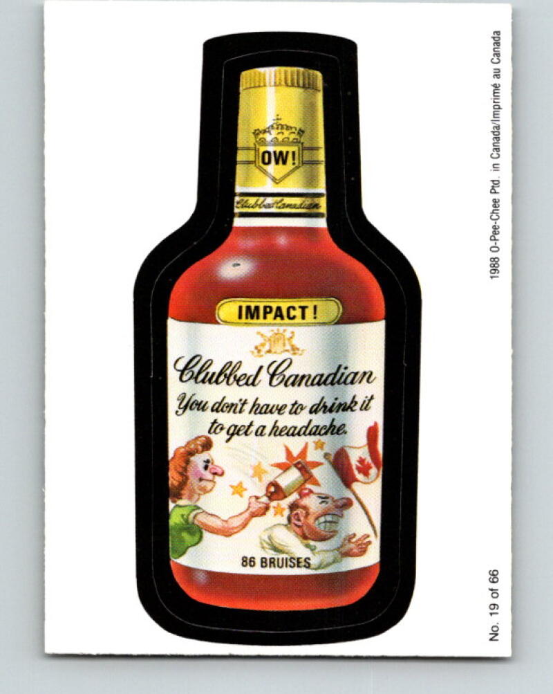 1988 Wacky Packages - #19 Impact Drink to get Headache V10001