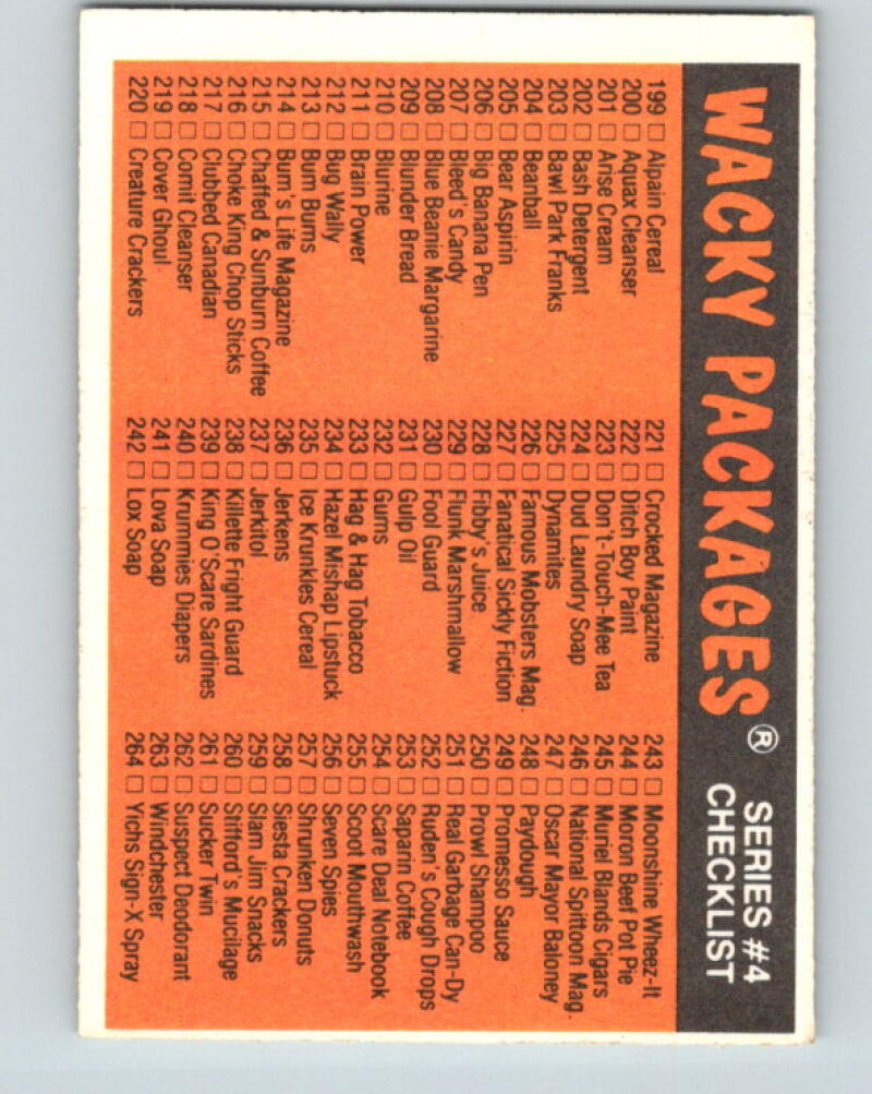 1980 Wacky Packages - #222 Ditch Boy Paint V10037