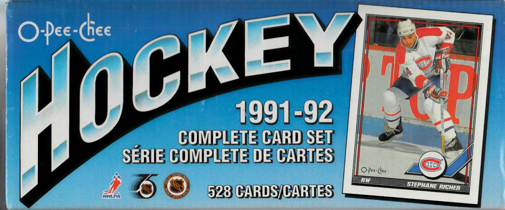 1991-92 O-Pee-Chee NHL Hockey Collector Sealed Factory Set - 528 Player Cards