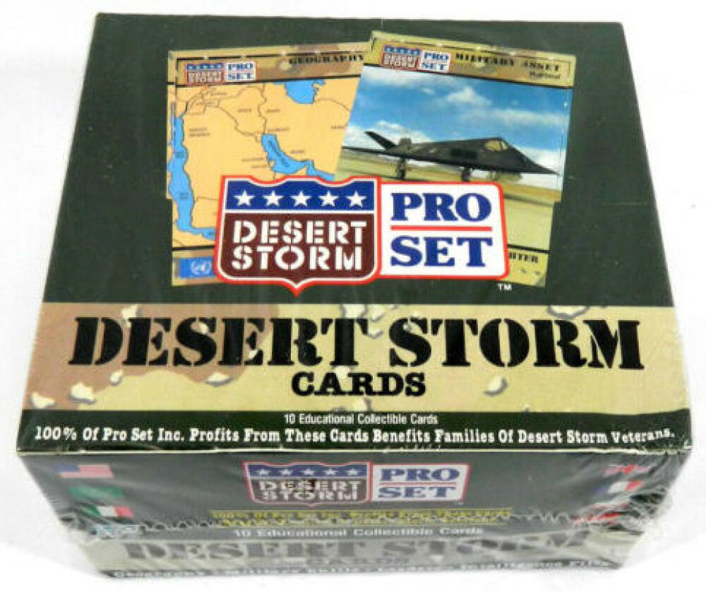 1991 Pro Set Desert Storm Factory Hobby Sealed Box - 36 packs