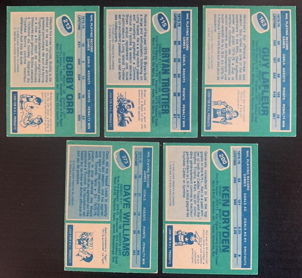 1976-77 O-Pee-Chee NHL Hockey Complete Set 1-396 EX-MINT *0181