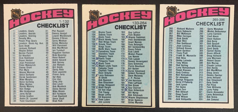 1976-77 O-Pee-Chee NHL Hockey Complete Set 1-396 EX-MINT *0181