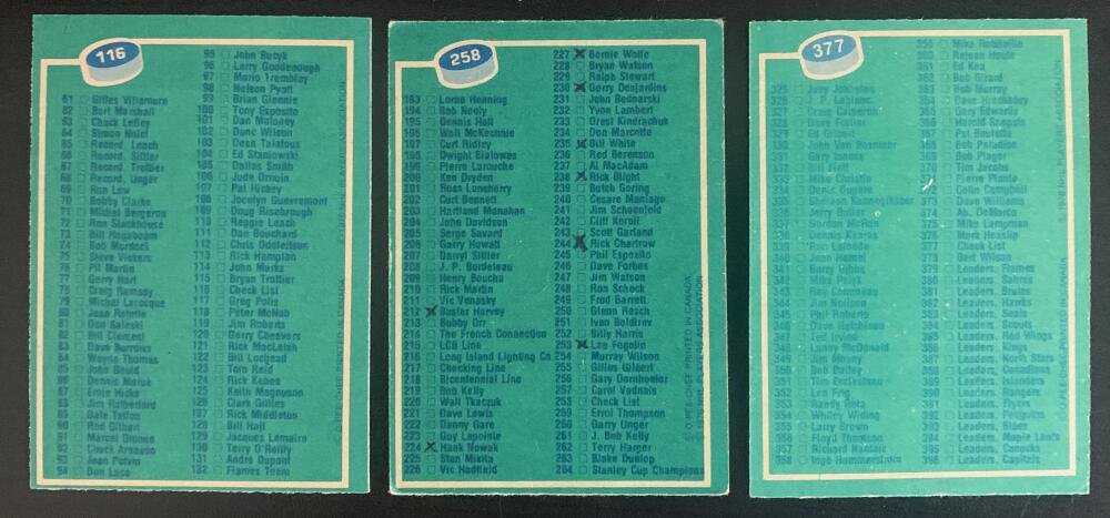 1976-77 O-Pee-Chee NHL Hockey Complete Set 1-396 EX-MINT *0181