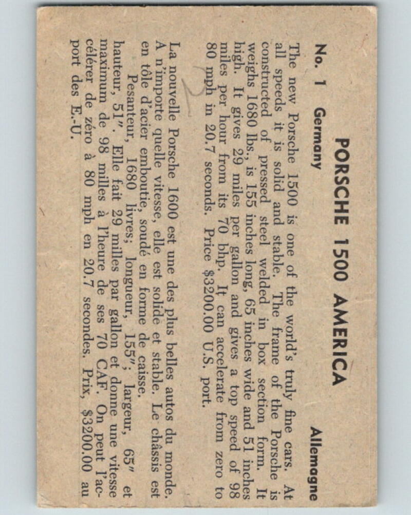 1956 Quaker Sports Cars - Porsche 1500 America V10061