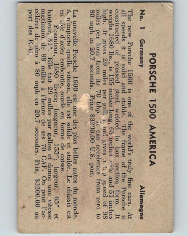 1956 Quaker Sports Cars - #1 Porsche 1500 America V10062