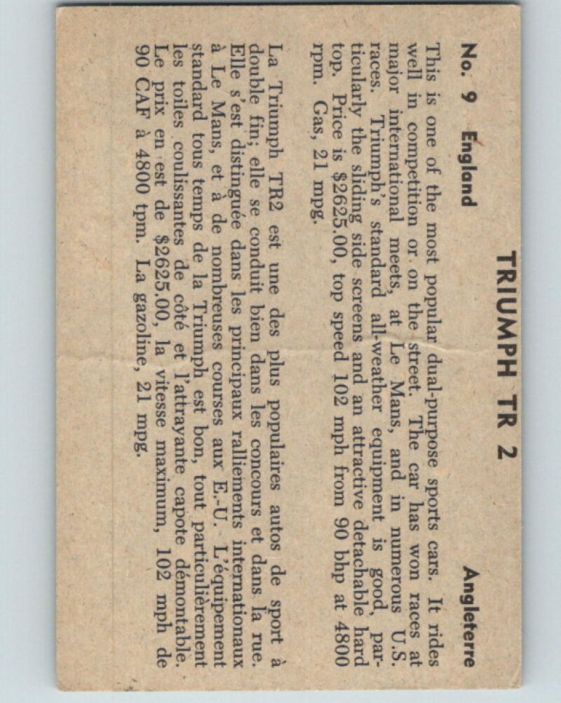 1956 Quaker Sports Cars - #9 Triumph TR2 V10073