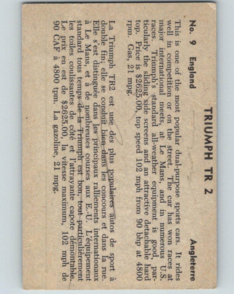 1956 Quaker Sports Cars - #9 Triumph TR2 V10074