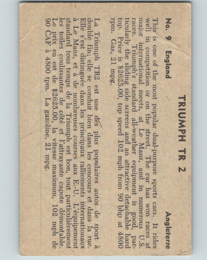 1956 Quaker Sports Cars - #9 Triumph TR2 V10075