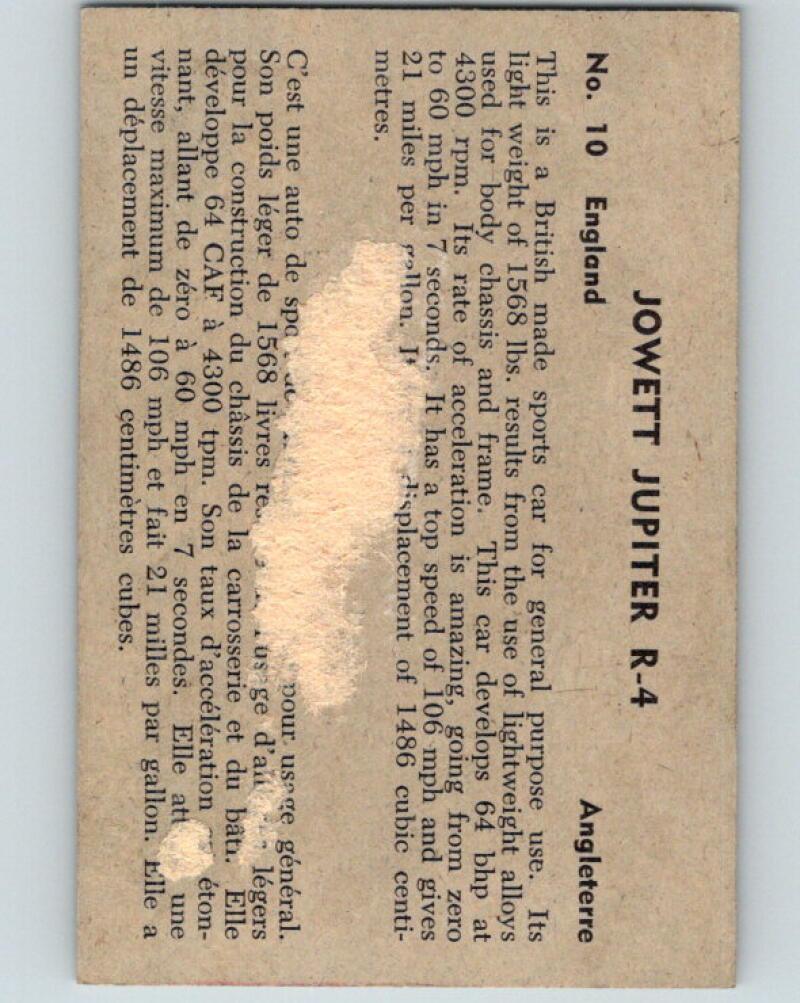 1956 Quaker Sports Cars - #10 Jowett Jupiter R-4 V10077