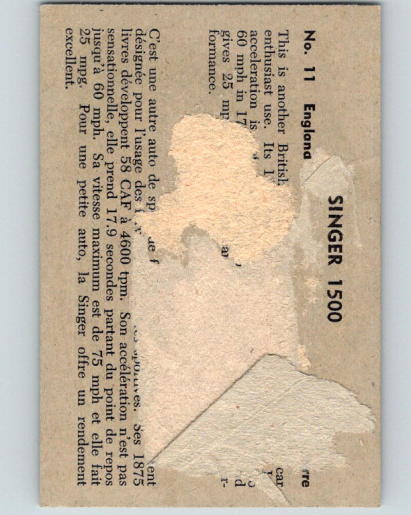 1956 Quaker Sports Cars - #11 Singer 1500 V10078