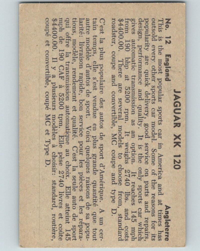 1956 Quaker Sports Cars - #12 Jaguar XX 120 V10082