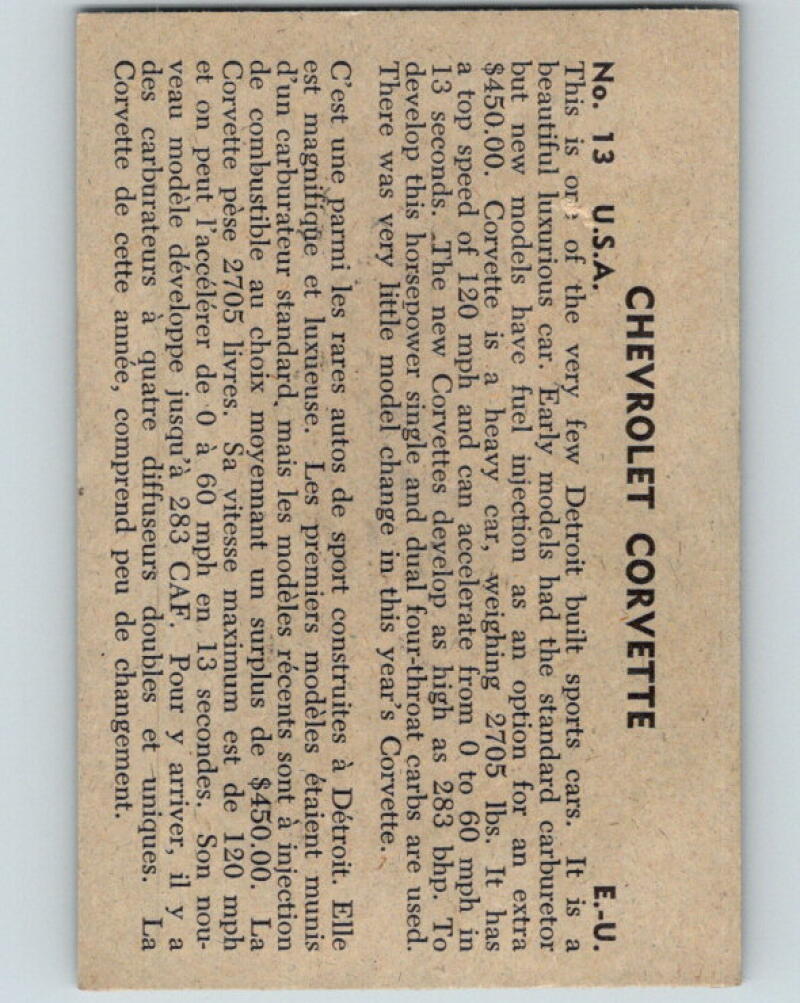 1956 Quaker Sports Cars - #13 Chevrolet Corvette V10083