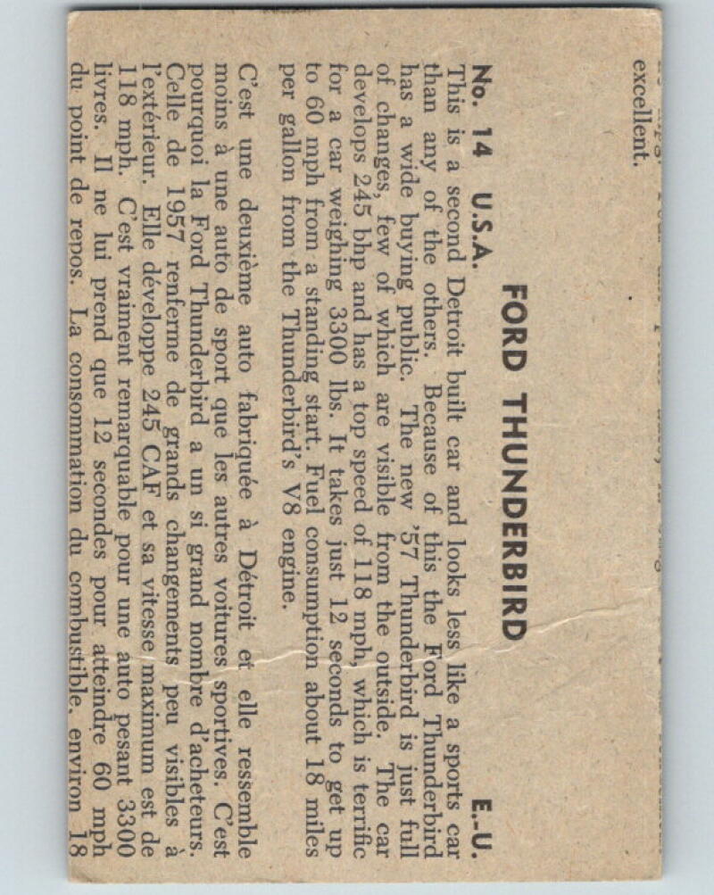 1956 Quaker Sports Cars - #14 Ford Thunderbird V10085