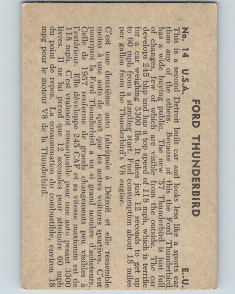 1956 Quaker Sports Cars - #14 Ford Thunderbird V10086