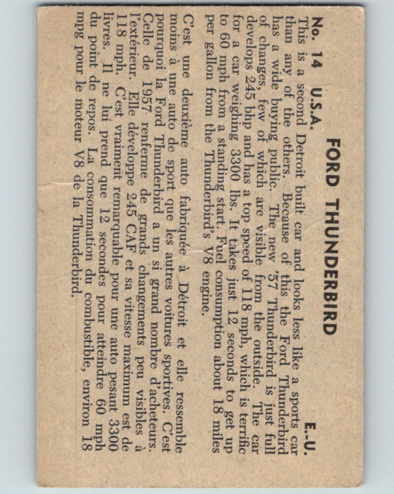 1956 Quaker Sports Cars - #14 Ford Thunderbird V10087