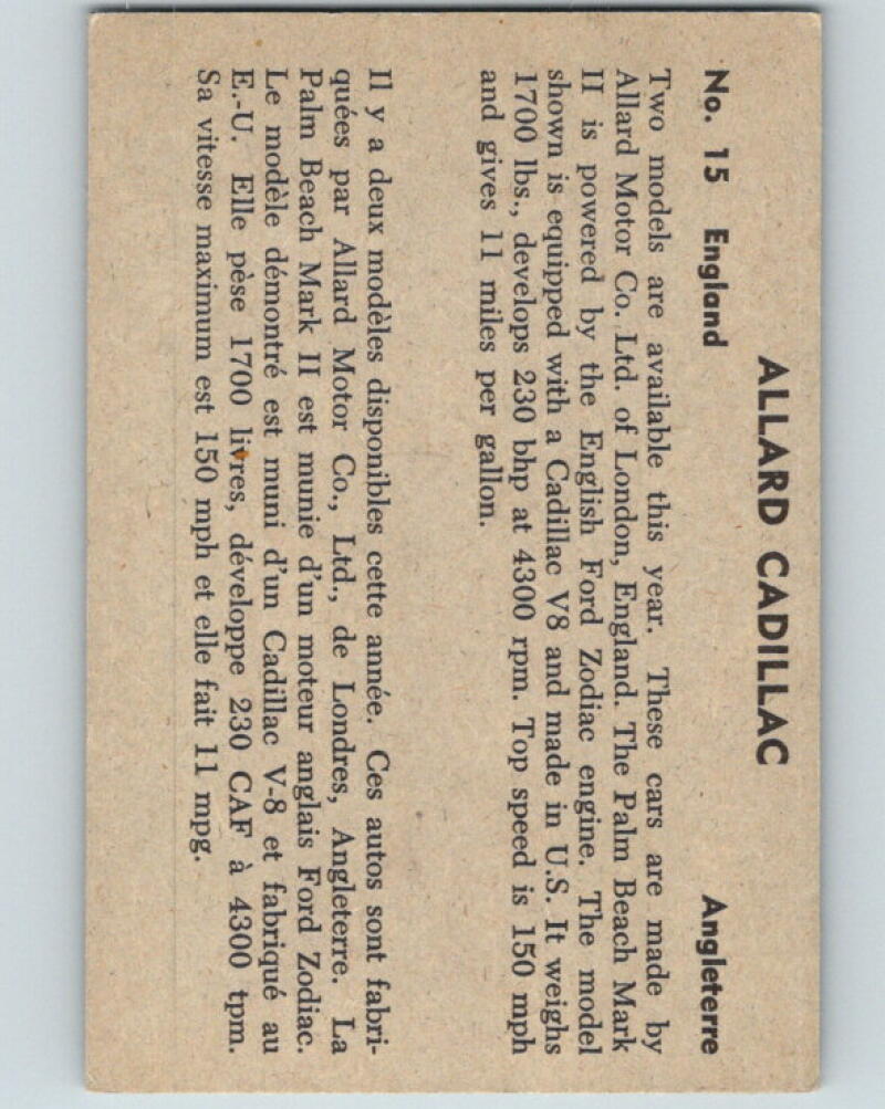 1956 Quaker Sports Cars - #15 Allard Cadillac V10089