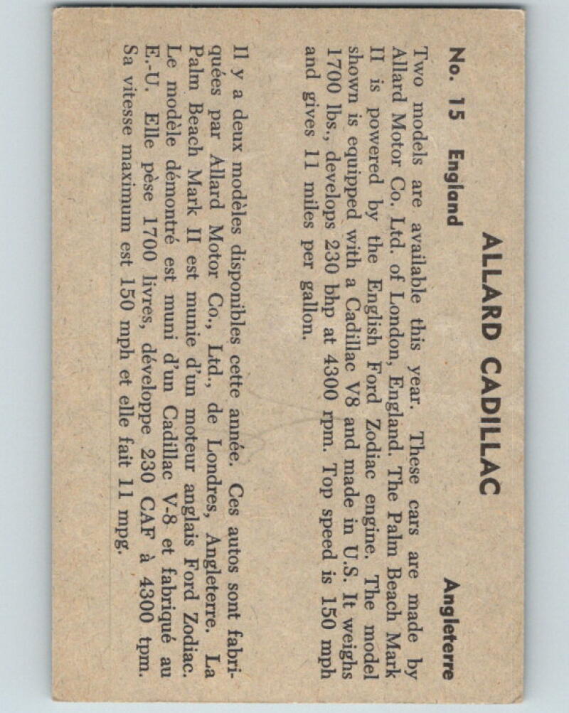 1956 Quaker Sports Cars - #15 Allard Cadillac V10090