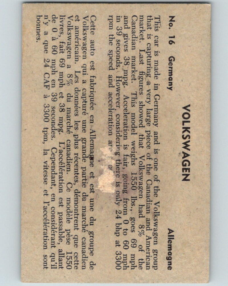 1956 Quaker Sports Cars - #16 Volkswagen V10091