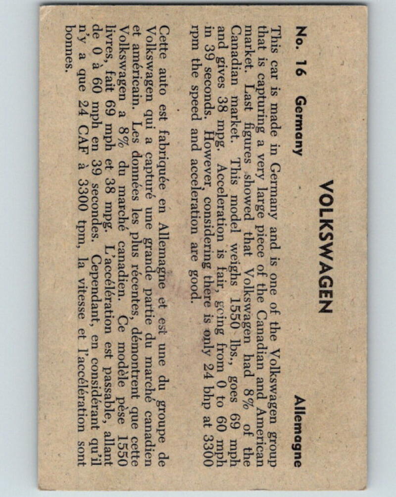1956 Quaker Sports Cars - #16 Volkswagen V10092