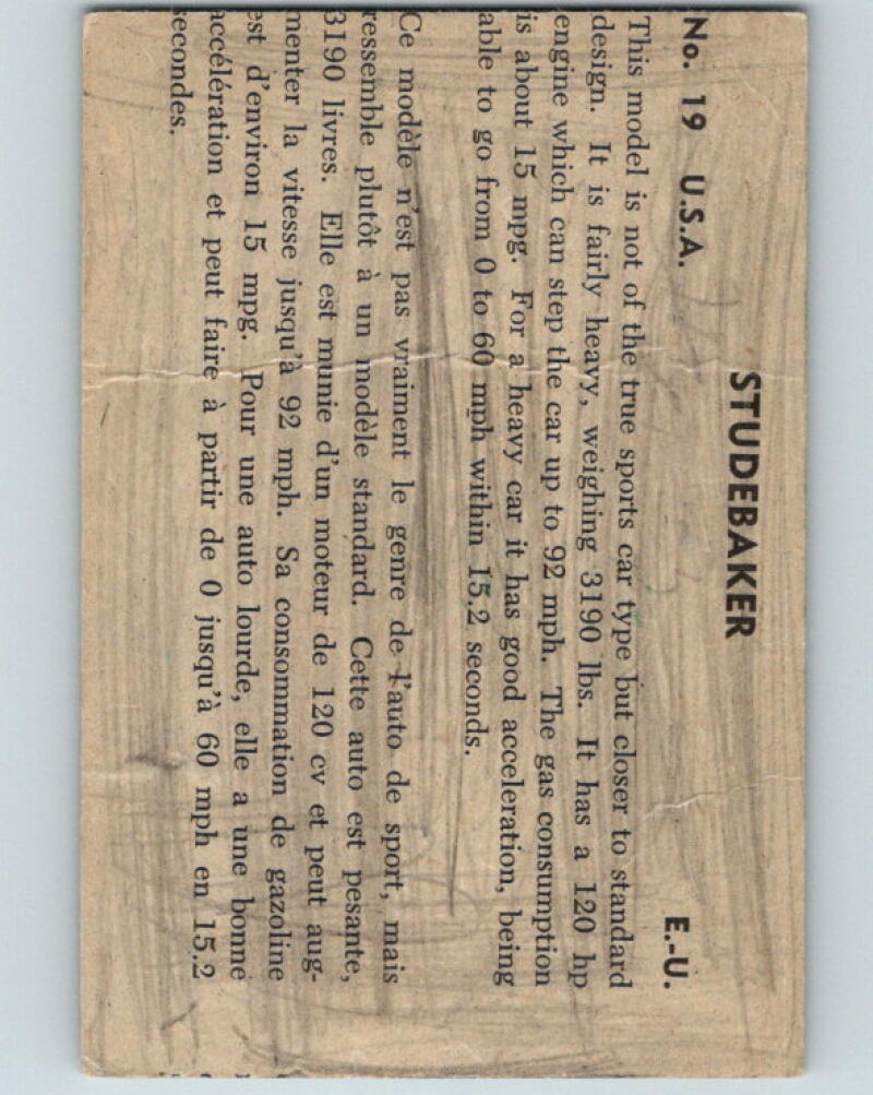 1956 Quaker Sports Cars - #19 Studebaker V10093