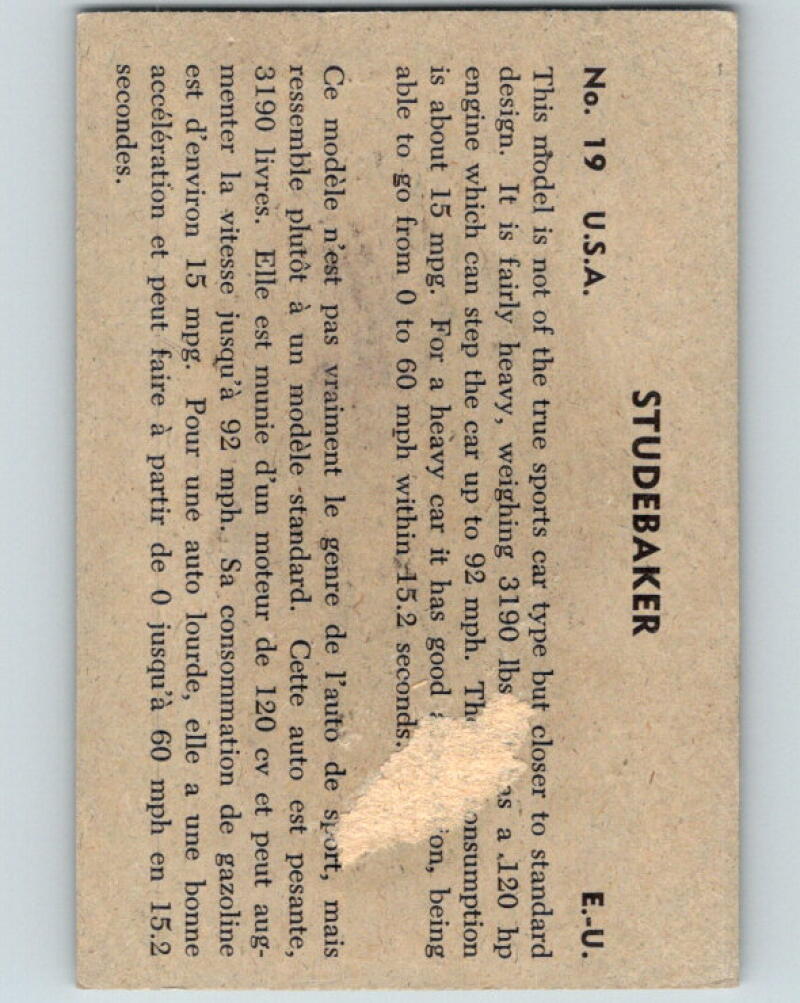 1956 Quaker Sports Cars - #19 Studebaker V10094