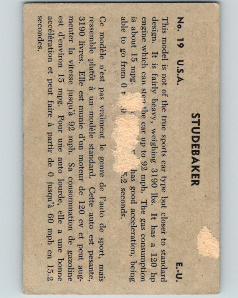 1956 Quaker Sports Cars - #19 Studebaker V10095