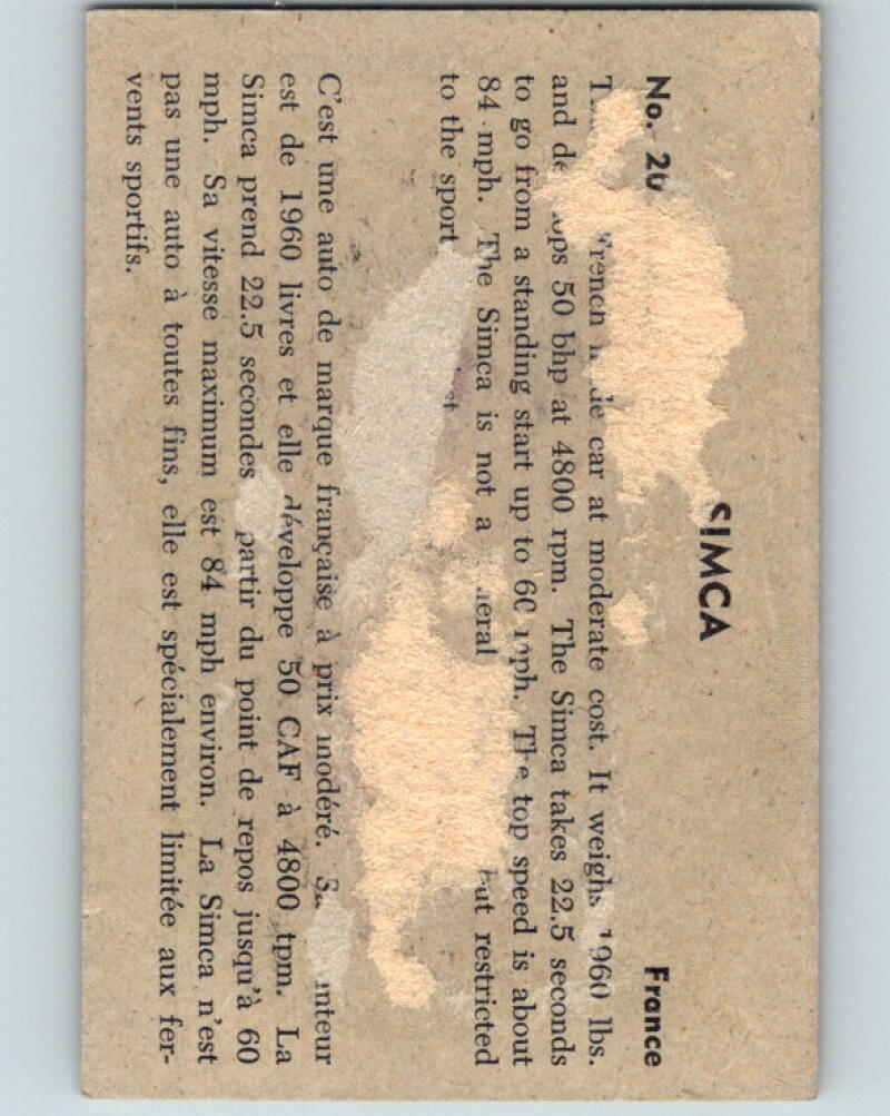 1956 Quaker Sports Cars - #20 Simca V10096