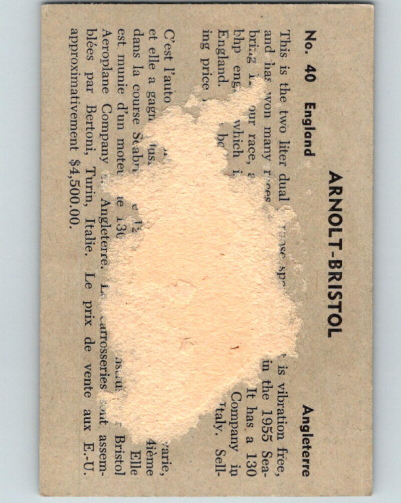 1956 Quaker Sports Cars - #40 Arnolt-Bristol V10110