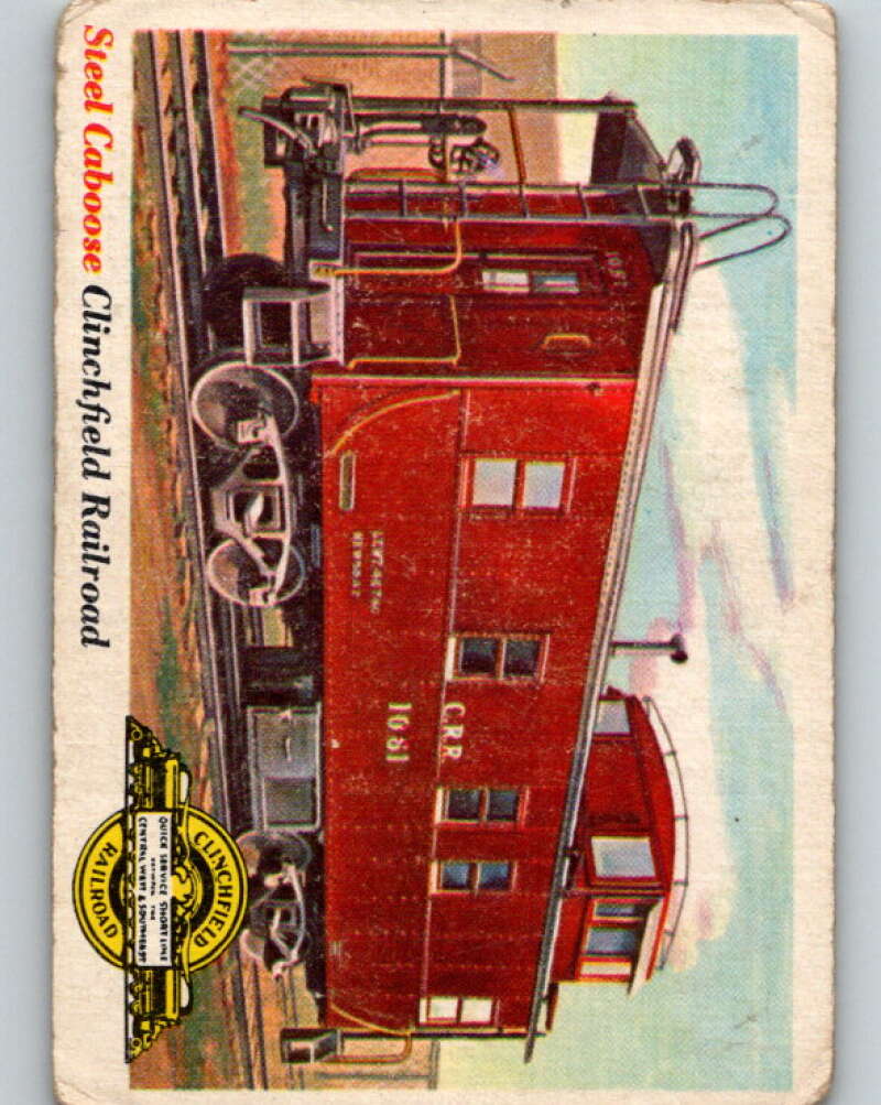 1955 Topps Rails and Sails #9 Steel Caboose V10114