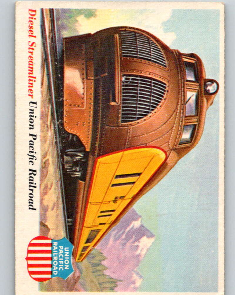 1955 Topps Rails and Sails #32 Diesel Streamliner V10115