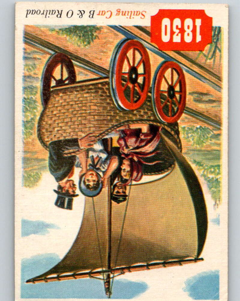 1955 Topps Rails and Sails #59 Sailing Car V10116