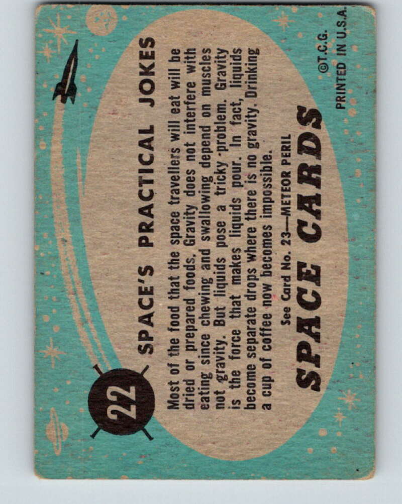 1957 Topps Space Cards #22 Space's Pratical Jokes V10117