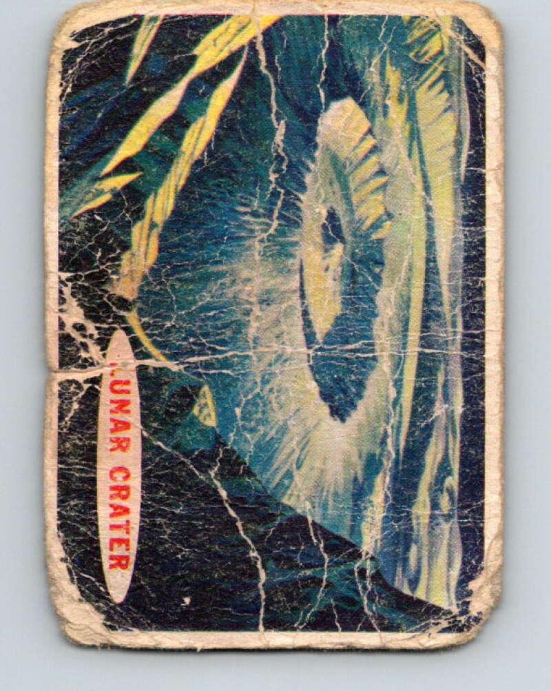 1957 Topps Space Cards #40 Lunar Crater V10118