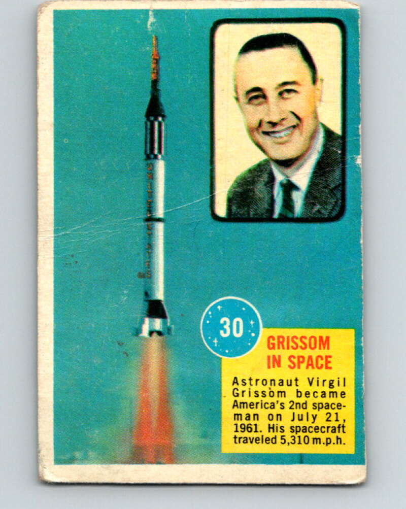 1963 Topps Astronauts #30 Grissom In Space V10144