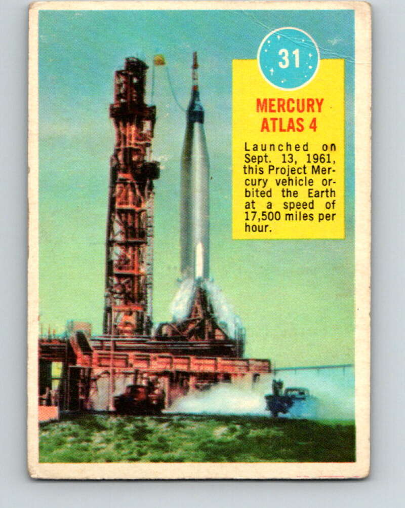 1963 Topps Astronauts #31 Mercury Atlas 4 V10145