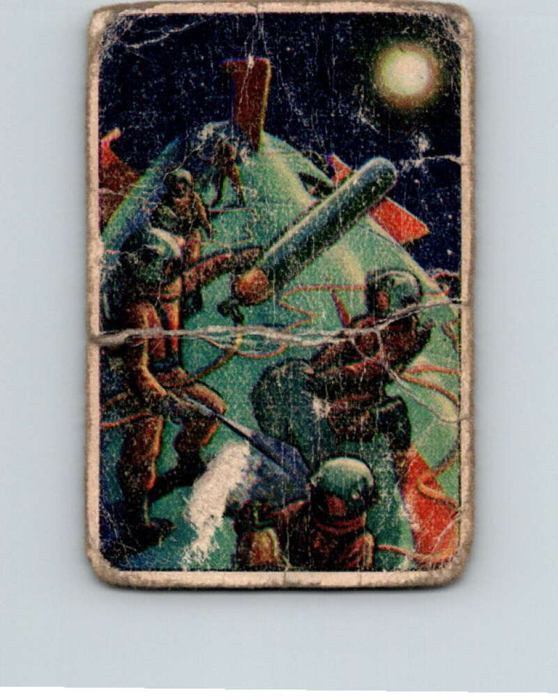 1951 Bowman Jets Rockets Spacemen #9 Repairing Rocket in Flight V10157