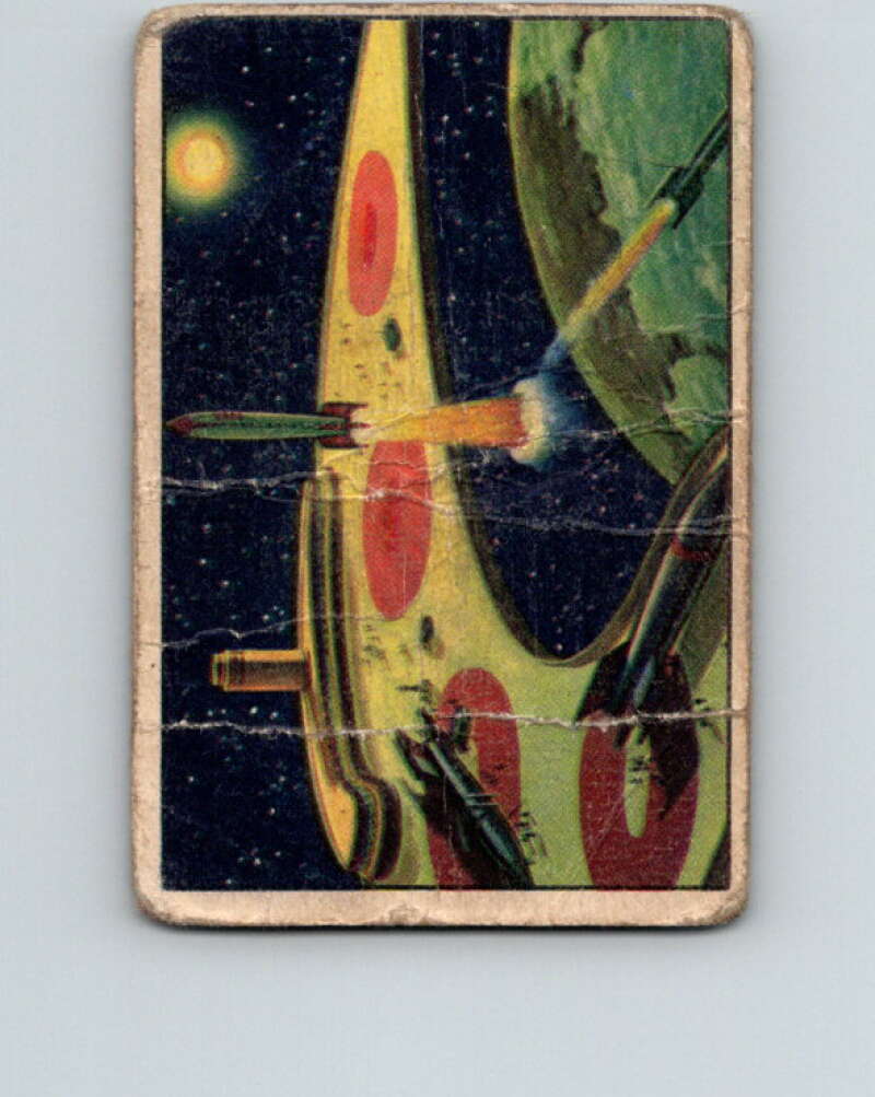 1951 Bowman Jets Rockets Spacemen #10 Space Station V10159