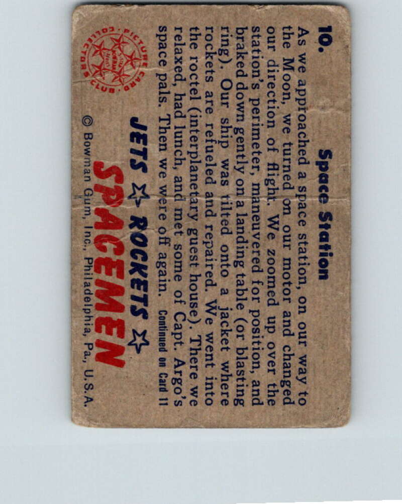 1951 Bowman Jets Rockets Spacemen #10 Space Station V10160