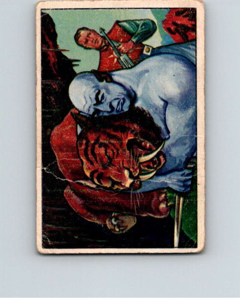 1951 Bowman Jets Rockets Spacemen #25 Wrestling Tiger V10175